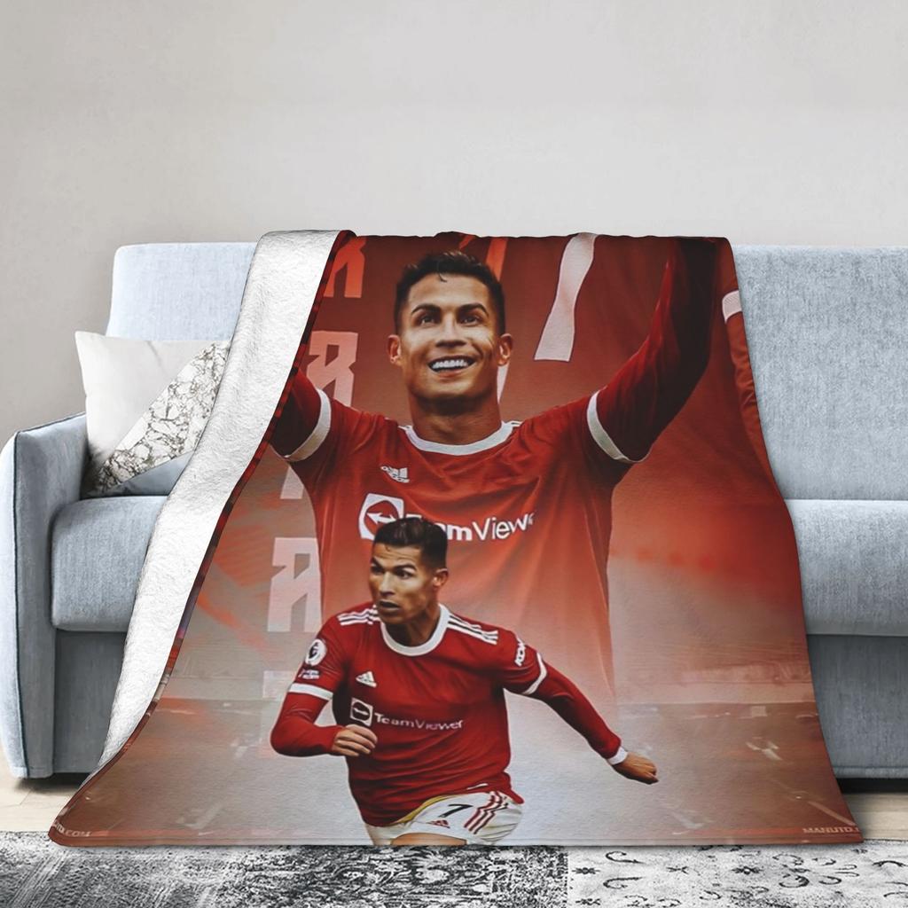 Gifts Cr7 Football Knitted Blanket Flannel Throw Blanket Summer Air Conditioning Personalised Ultra-Soft Warm Bedspreads,