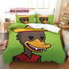 3D Аниме Комплект Постельного Белья Quackity Duck с Принтом Пододеяльник Наволочка Постельный Комплект Постельное Белье Простыня Покрывало Полный Двуспальный Кинг-сайз