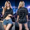 2026 Мужская Женская KPOP #97 Футболка с V-образным вырезом Персонализированная Печать Подростковая Повседневная Спортивная Майка Подходит для Уличных танцев Семейная Совместная Одежда Детская