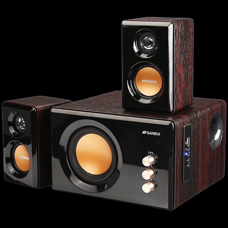 Беспроводная Bluetooth 2.1 акустическая система SANSUI 32B с 6,5-дюймовым сабвуфером (Китайская версия)
