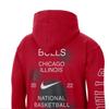 Nike Мужская толстовка с капюшоном из флиса NBA Chicago Bulls Красный DH9448-657