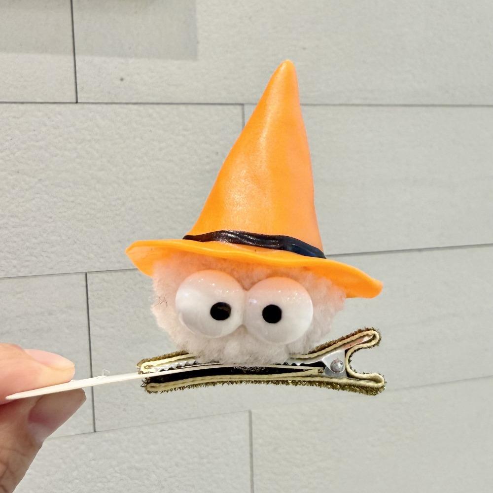 Bow Halloween Party Hair Band Mesh Cone Hat Hair Hoop Personality Halloween Hair Clip Kids