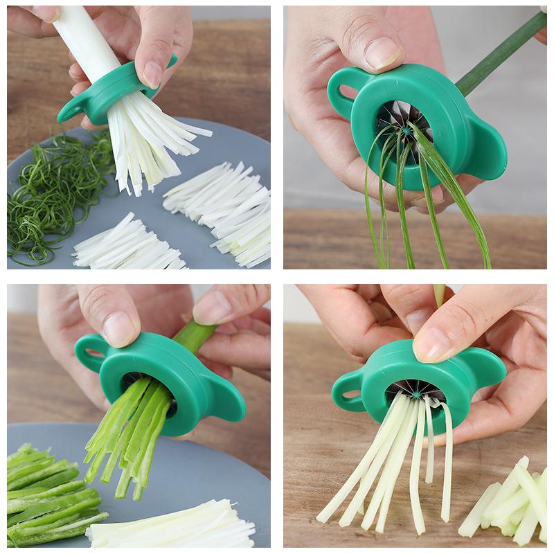 Shred Silk Knife Slicer Scallions Cutter Food Onion Chopper Vegetable Grater Cuisine Outils Onion Shredder Kitchen Gadgets