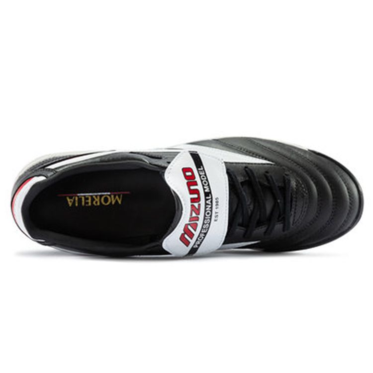 Mizuno Мужские бутсы для футбола Morelia II Pro AS Черно-белые, из кожи кенгуру P1GD201501