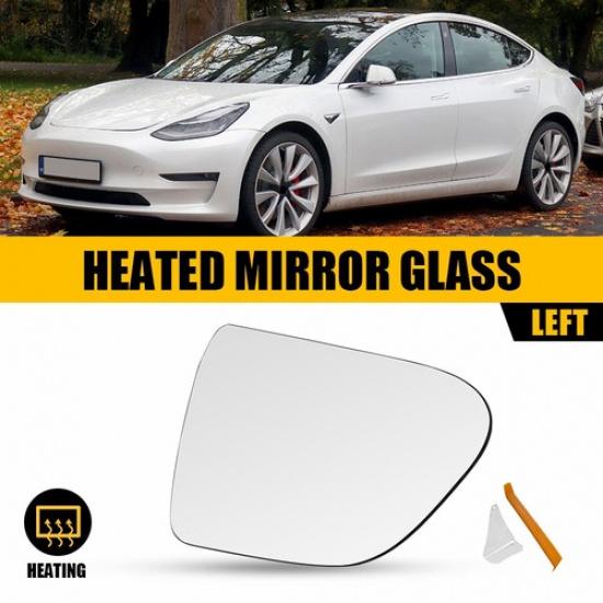 Heated Mirror W/ Glass Backing Driver Passenger Side For Tesla Model 3 2017-
