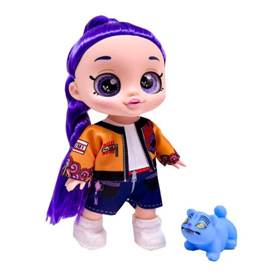 10-дюймовая виниловая кукла 5 шарниров 5D полупрозрачные глаза Живое выражение Коллекционная фигурка Детский подарок Настольное украшение