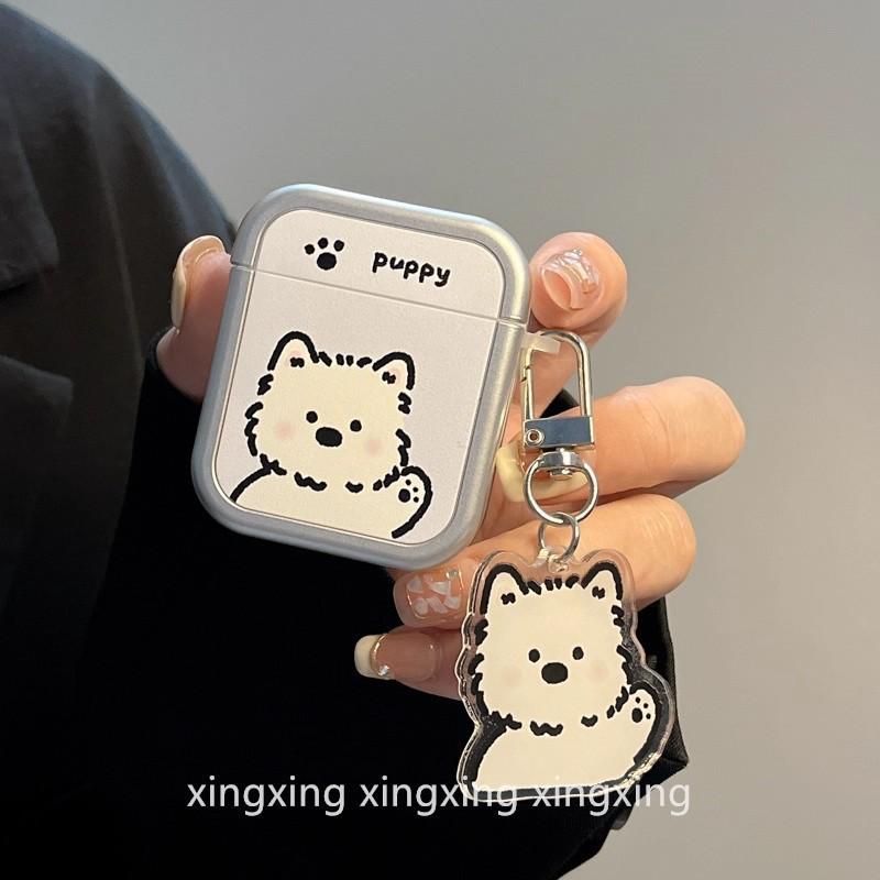 Simple ins West Highland Puppy for Apple Wireless Bluetooth 1st Generation Headphone Case AirPods Pro