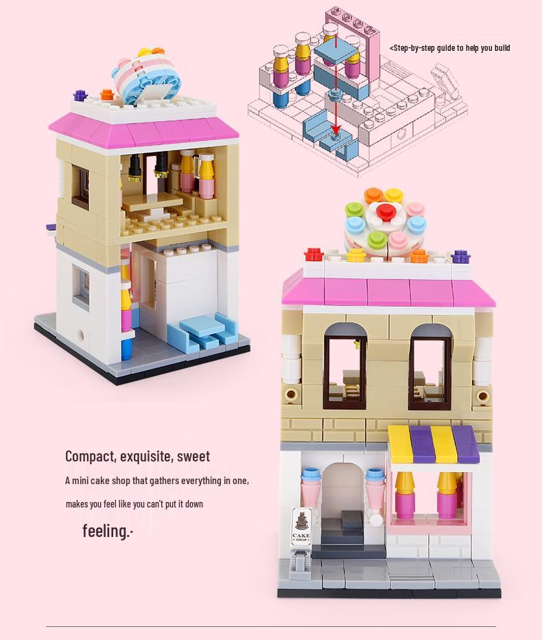Wange Bricks Мини-модели уличных видов: Строительные игрушки в древнекитайском стиле для детей