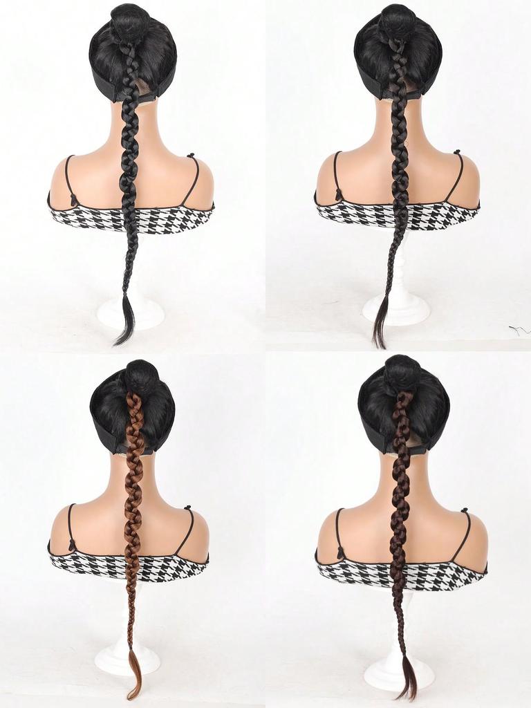 Synthetic Hair Extensions 1PCS 26inch Wig Twist Braid Braid Hip Hop Ponytail Girl for Women Daily Party Use