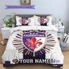 Custom Name ACF Fiorentina Pattern Bedding Quilt Set  Home Decoration  Gift (1 * duvet cover + 2 * pillowcase  without core)