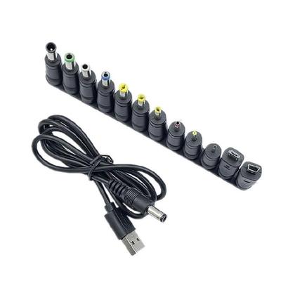 Кабель питания USB 5 В на DC5521 Поддержка зарядки В комплекте 12 наконечников-коннекторов