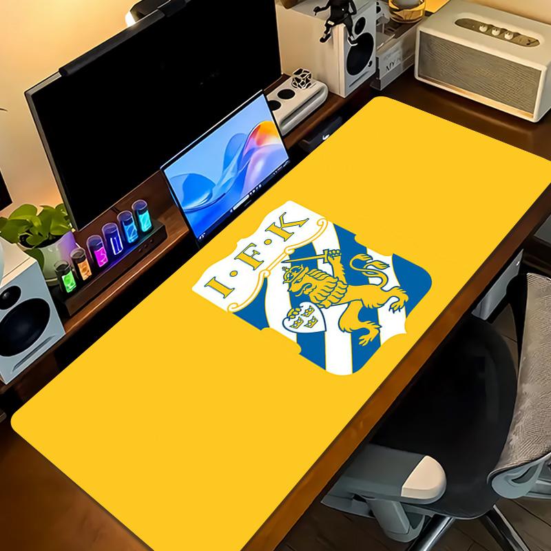 IFK Göteborg Print Cushion Non-slip Laptop Tablet Big Mousepad XXL Mat Mini PC Playmat With Lock edge