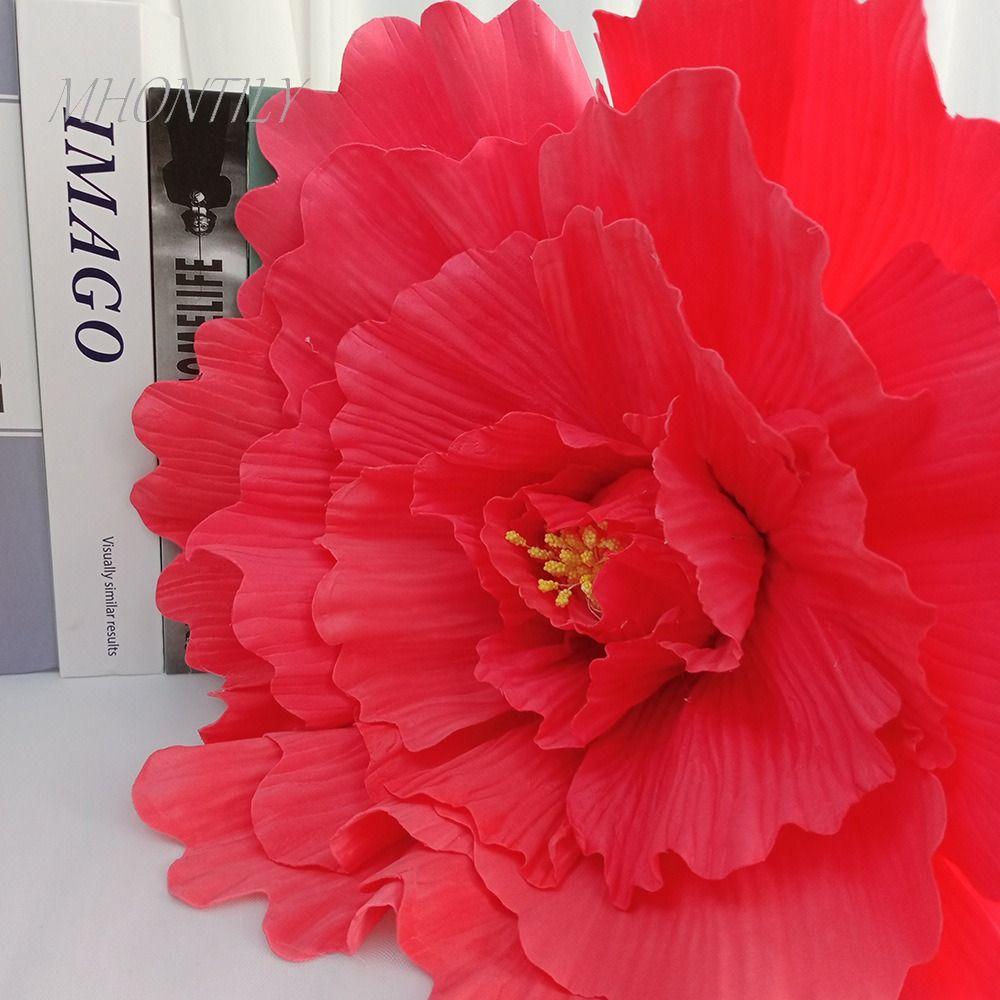 Гигантские имитационные цветы розы 50 см фоновая стена новый цветок розы из пенополиэтилена