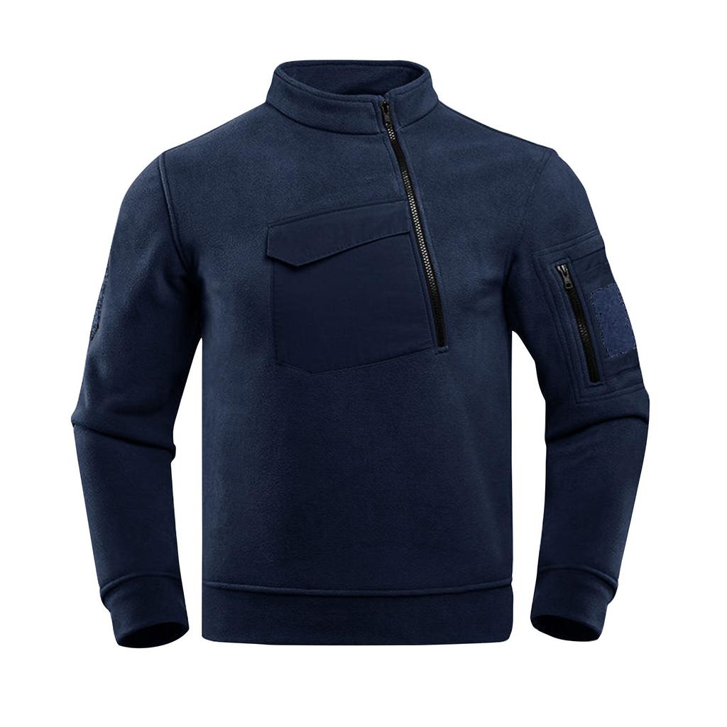 Men's Sweatshirt Loose Solid Color Outdoor Warm Breathable T-Shirt Top