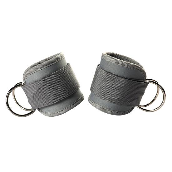 2 шт. манжеты для фитнеса на щиколотке с D-образным кольцом, регулируемые для мужчин и женщин, упражнения на бедра, силовые тренировки, эспандер, аксессуары, ремни на щиколотке, тренировки в домашнем спортзале