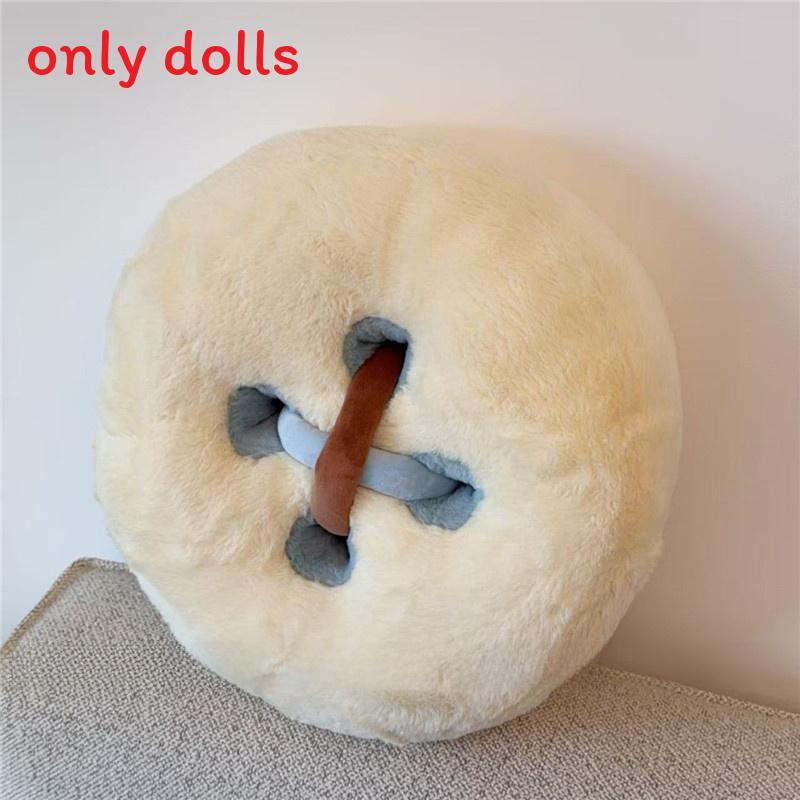 Plush Bunny Fur Throw Pillow For Couch Nap Support Decorative Home Accessory