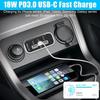НОВАЯ 3-портовая 12-вольтовая USB-розетка 3,1 А, двойной порт USB A и порт USB C PD3.0, автомобильная розетка для быстрой зарядки для автомобиля, мотоцикла, морского грузовика