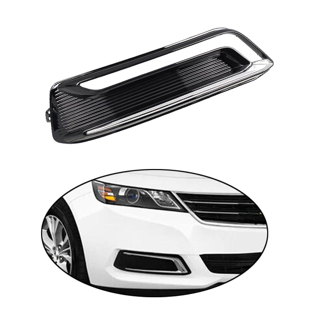 1pc Car Front Bumper Fog Light Cover Grille for Chevrolet Chevy Impala Premier with Daytime Running Lights - 23455346