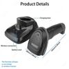 1d 2d Wireless Barcode Scanner with Charging Base Qr Code Scanner Barcode Reader Bar Scanner Handheld Wireless Scanner