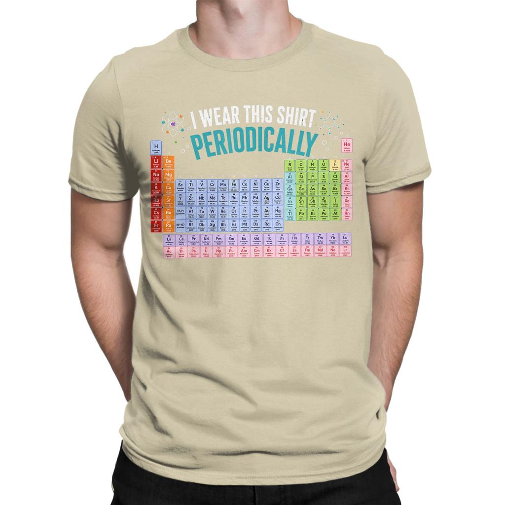 Periodically Chemistry Periodic Table Tshirt For Unisex Vintage 100 Cotton Tee Shirt Round Collar Short Sleeve T Shirt New Tops