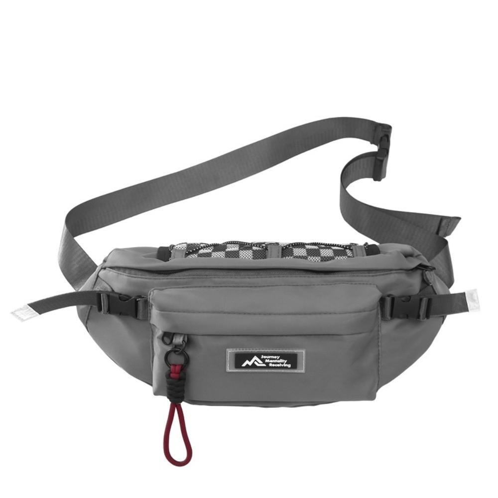 Casual Men's Chest Bag Waterproof Large Capacity Nylon Shoulder Bag Lightweight Adjustable Strap Crossbody Fanny Pack Travel