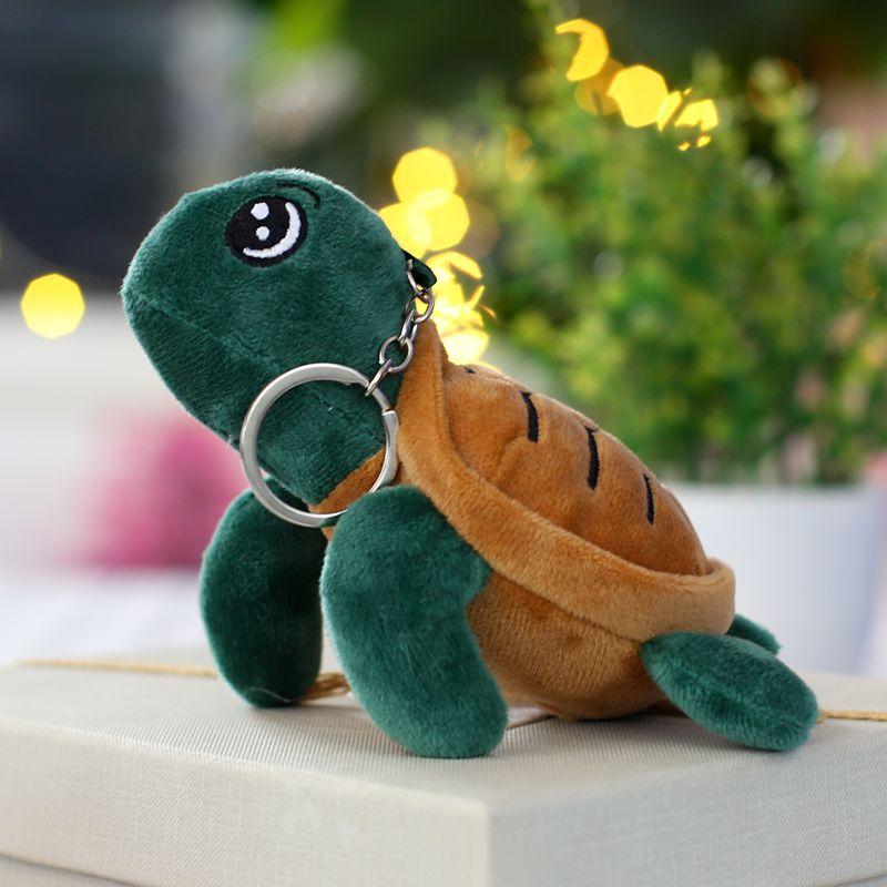 Креативная плюшевая кукла-черепаха с медом, подвесное украшение, брелок, плюшевый кулон-черепаха, кукла для игрового автомата, подарок, плюш