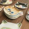 1PC Ceramic Cartoon Cat Head Perfect Housewarming Gift Snack Plates Kitchen Cat Face Ceramic Dish Cute