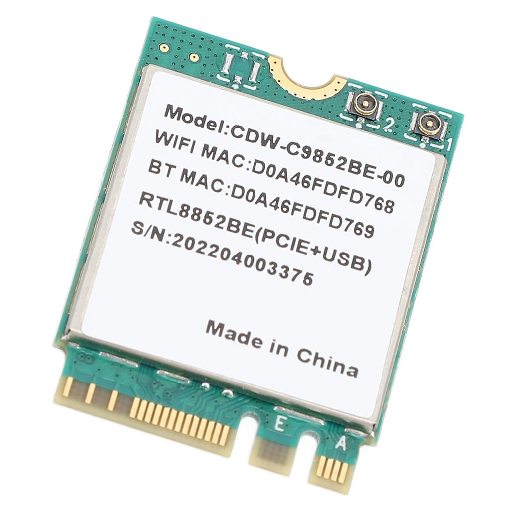 RTL8852BE Wireless Network Card Bluetooth 5.2 1800Mbps Support MU MIMO 2.4Ghz 5Ghz Dual Band M.2