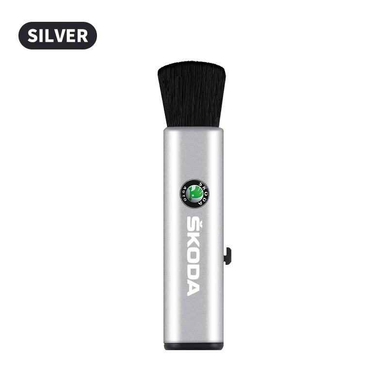 AAAAO1 1pcs Car Retractable Dust Cleaning Soft Brush For Skoda Octavia MK2 MK3 2 3 A7 Fabia Karoq Kodiaq Superb Rapid Kamiq Scala Yeti