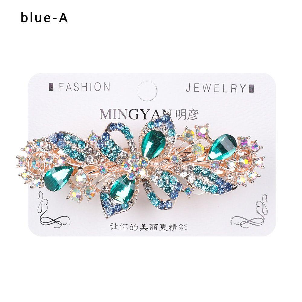 Аксессуары для головных уборов Диадема Цветочные заколки Держатель для конского хвоста Головной убор Кристаллическая заколка для волос