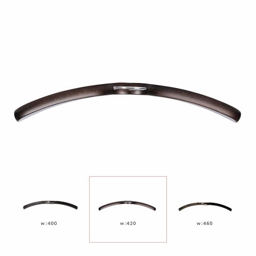 Nakata Hanger - Made in Japan Wooden Men's Shirt Hangers, Set of 5, Smoke Brown, SET-02 (420mm)