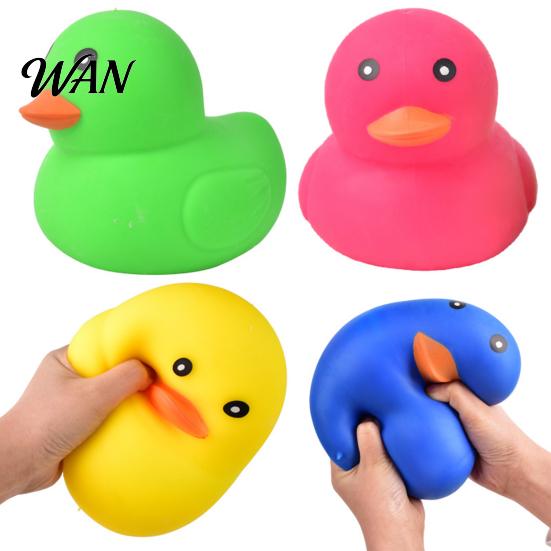 Squeeze Stress Ball Large Duck Reliever Slow Rise Soft TPR Anxiety Relief Toy for Adults Kids Sensory Figurine Desktop