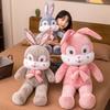 Long-eared Rabbit Doll Plush Toy Little White Rabbit Doll Girl Throw Pillow Children Soothing Rag Doll