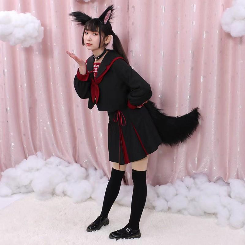 Handmade Plush Animal Ear Hair Clip Cosplay - Fox Wolf Cat Ears In Multiple Colors Anime Lolita Style