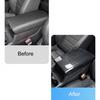 Carbon Fiber Look Armrest Box Panel Cover Trim For Honda CR-V CRV 2023 2024