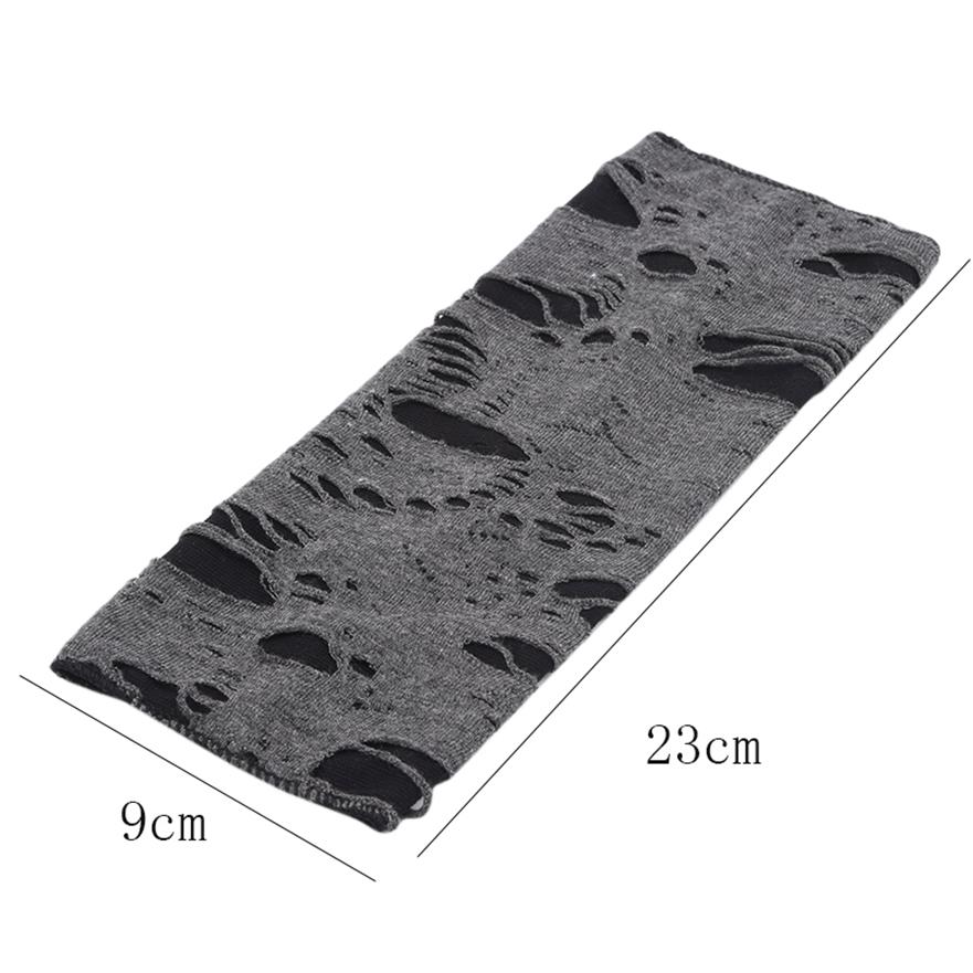 Punk Rock Gloves Creative Trendy Gothic Halloween Party Cosplay Costume Beggar Fingerless Ripped Gloves