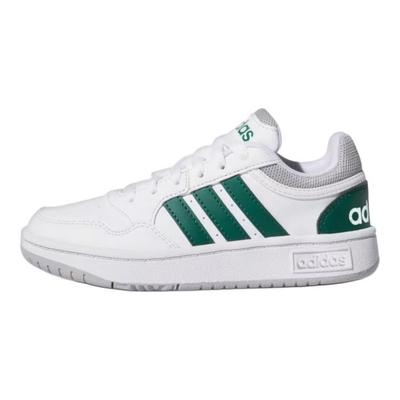 Hoops K White Collegiate Green Kids кроссовки Cloud-White Grey-Two IG3830