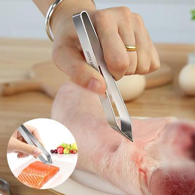 1 шт. 430 нержавеющая сталь пинцет для рыбьих костей зажим для извлечения щипцы зажим для рыбьих костей кухонные гаджеты инструменты