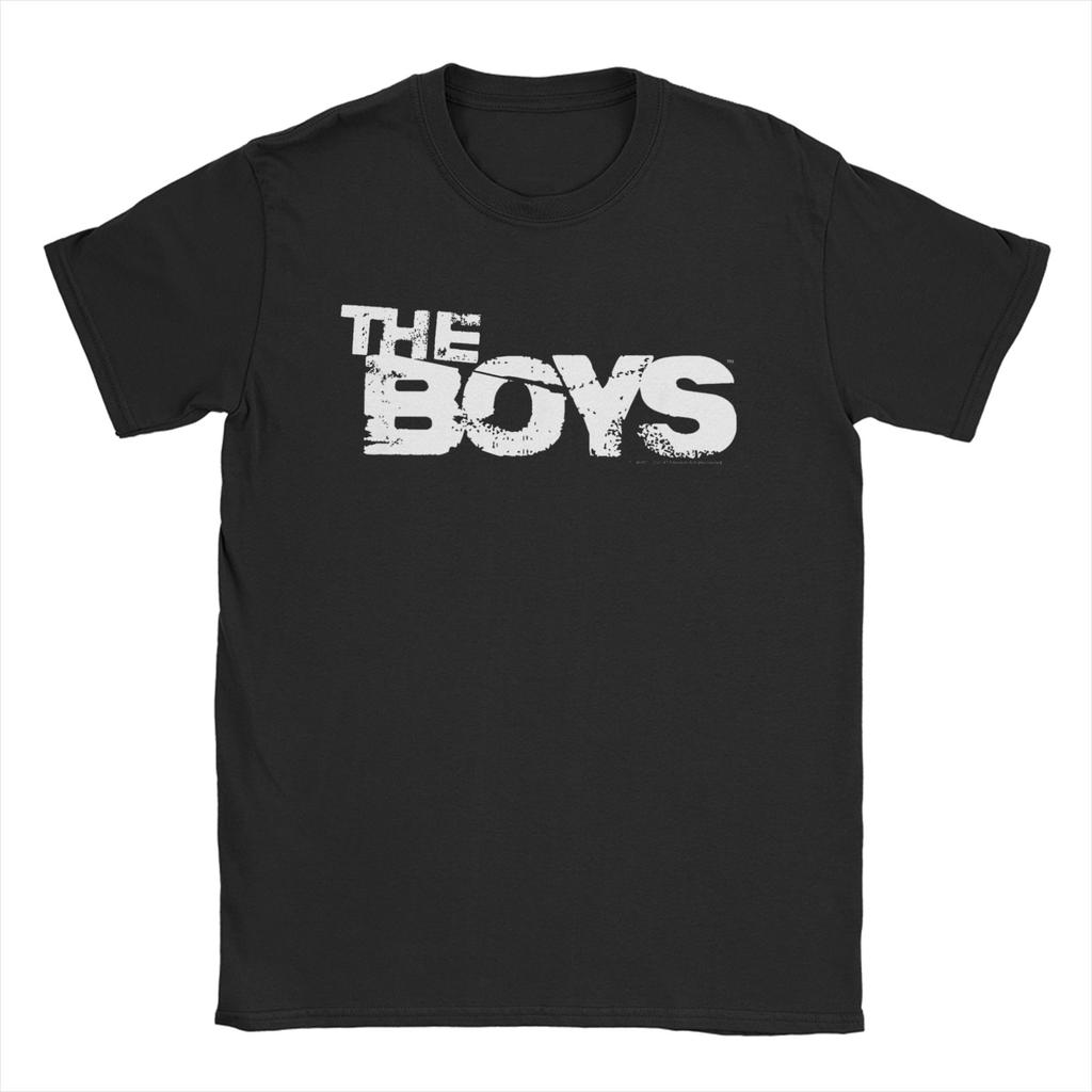 Винтажные Футболки с Логотипом The Boys Унисекс ЖЕНСКИЕ Хлопковые Футболки с Круглым Вырезом Футболки с Коротким Рукавом Идея для Подарка Одежда