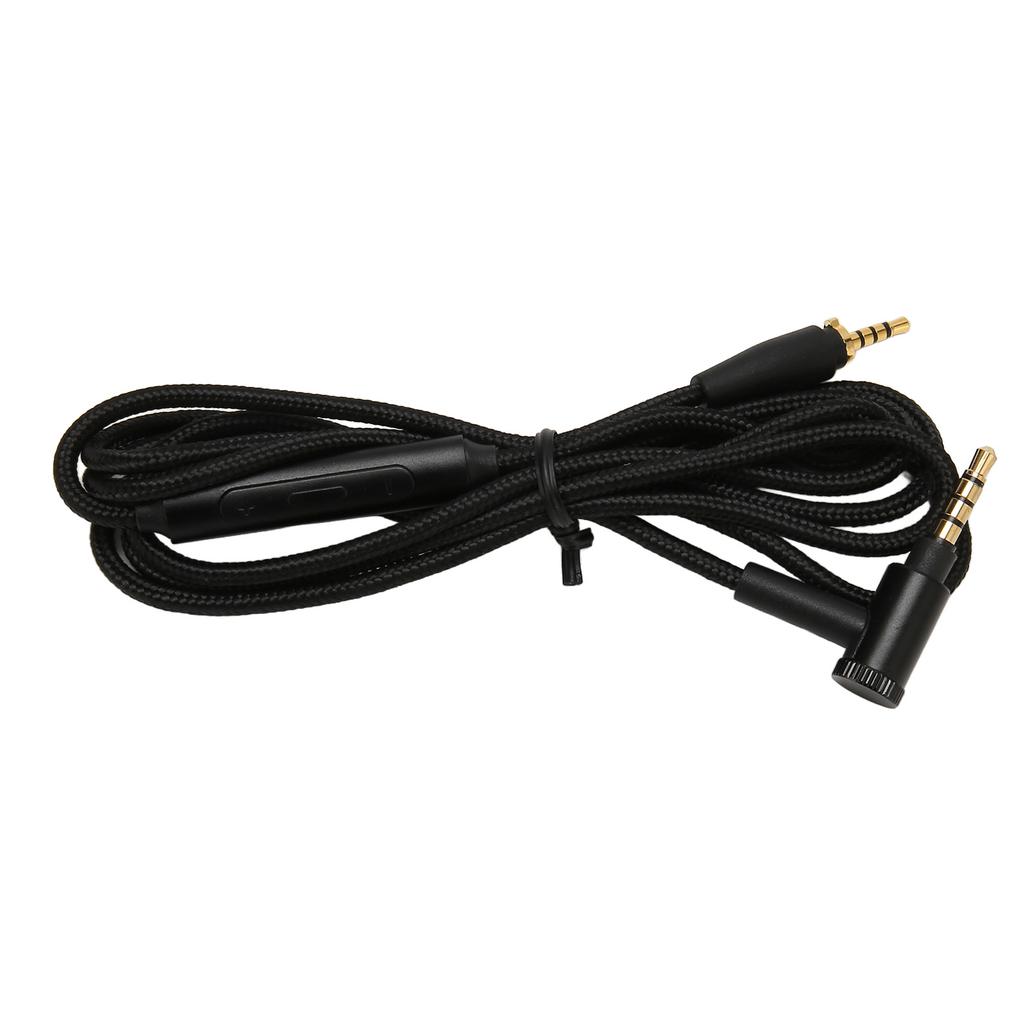 Сменный кабель для наушников OFC 90-градусный штекер под прямым углом Улучшенный провод для наушников с микрофоном для наушников Sennheiser 1,5 м