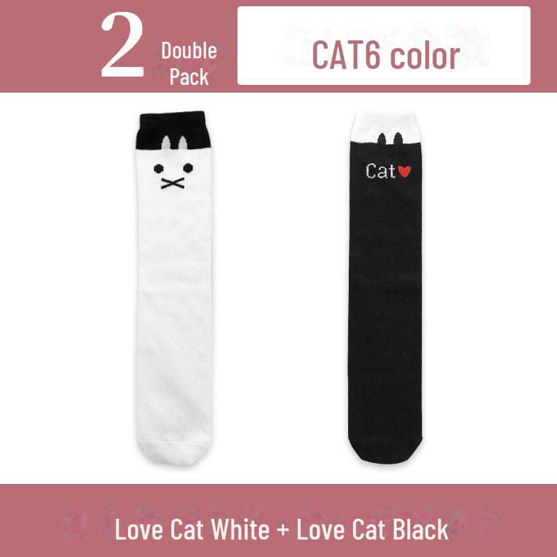 Весенние и осенние гольфы для девочек с милым рисунком - гольфы средней длины для детей и младенцев