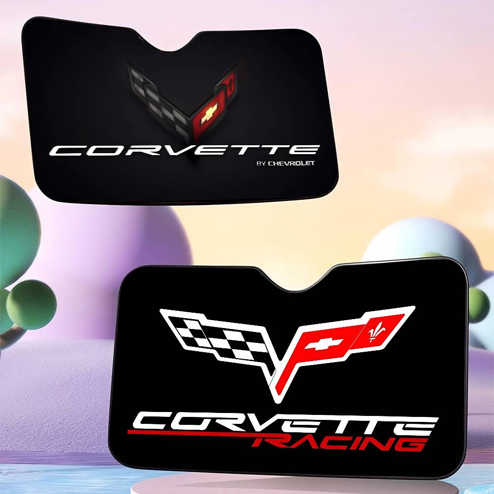 Новинка Солнцезащитный козырек на лобовое стекло автомобиля C-Corvette 70x130см Мультяшные пленки Чехол на лобовое стекло автомобиля