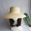 Ins шикарная летняя пляжная кепка с широкими полями и узором ананаса, тканая вручную пляжная женская кепка от солнца, женская пляжная шляпа для отдыха и отдыха