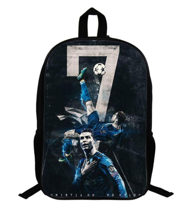 Тематический спортивный студенческий рюкзак Месси из дышащей ткани для начального образования