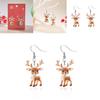 Festive Reindeer Acrylic Earrings For Women With Unique Geometric Style And Christmas Vibe