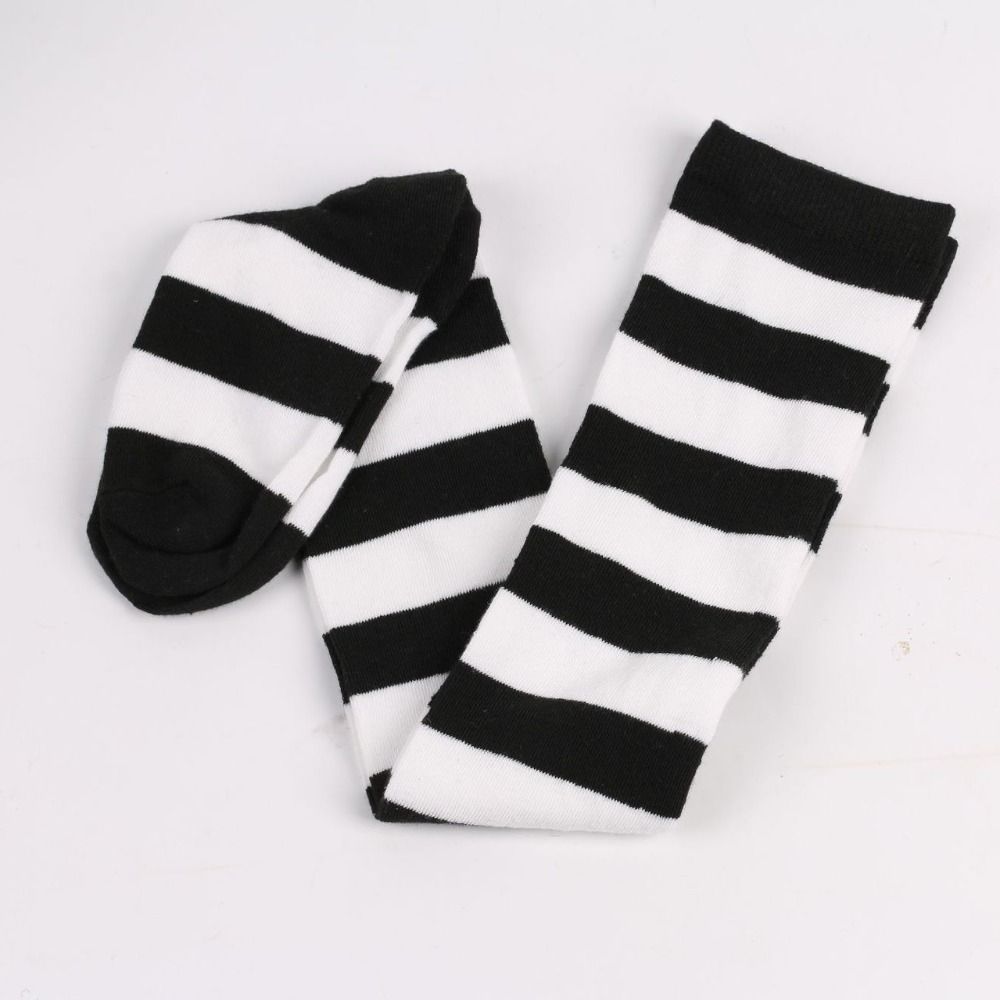 Warm Long Socks Thigh High Cosplay Socks Fashion Accessory Stripe Stockings  Costume Parties