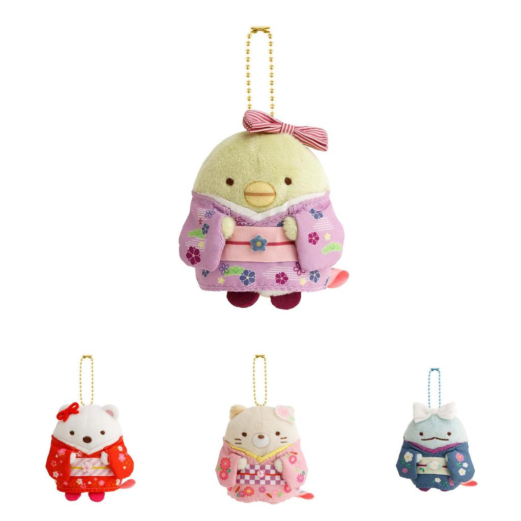 Adorable Japanese Corner Creatures Plush Keychain Soft Cartoon Cat Doll Gifts
