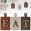 Wooden Eat Sign Set Cutting Board Kitchen Decor Sign Rustic Wall Art Eat Sign for Home Dining Room Restaurant Coffee Shop