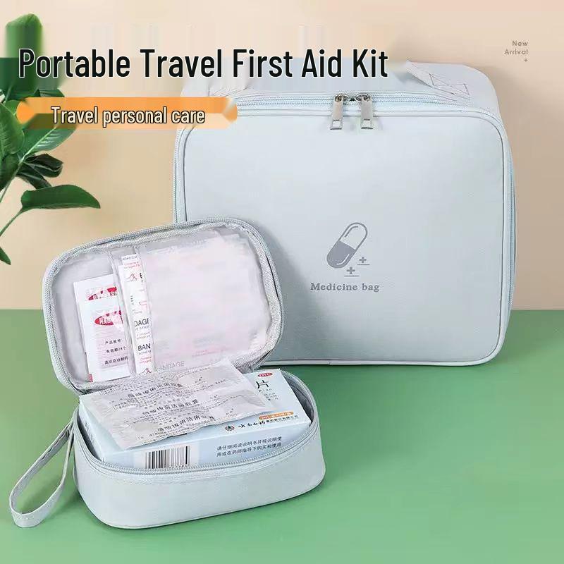 Travel Medical First Aid Kit: Portable Emergency Health Pack for Home, Outdoor, Kids, Students.