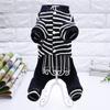 Одежда для собак Весенняя и осенне-зимняя одежда Тедди Бишон Одежда для домашних животных Полосатая подвеска для щенков Одежда на четыре фута